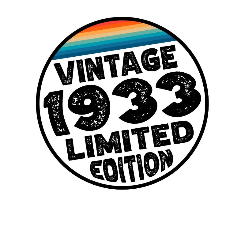 Limited Edition since 1933 Geburtstag Geschenk