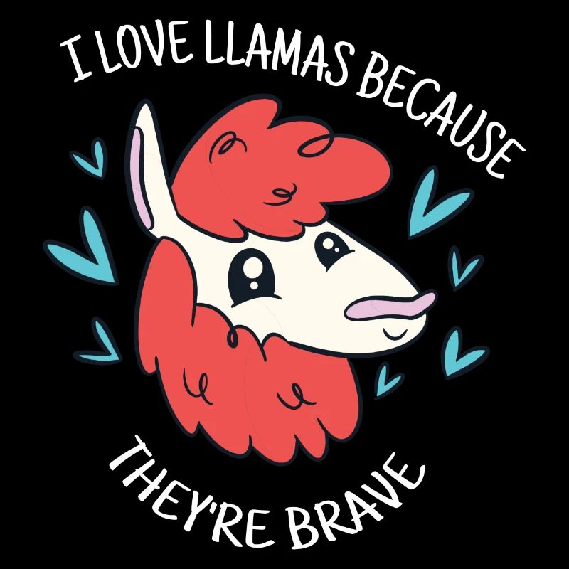 J’aime les lamas parce qu’ils sont courageux mignons drôles