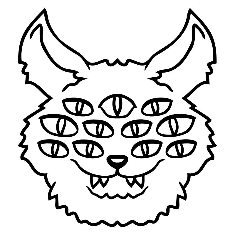 Cat Demon Many Eyes Devil Hell Evil Monster