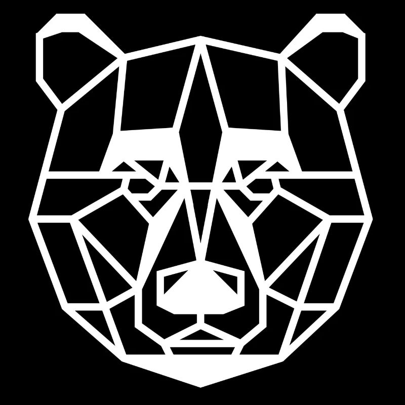 Ours composé de formes géométriques