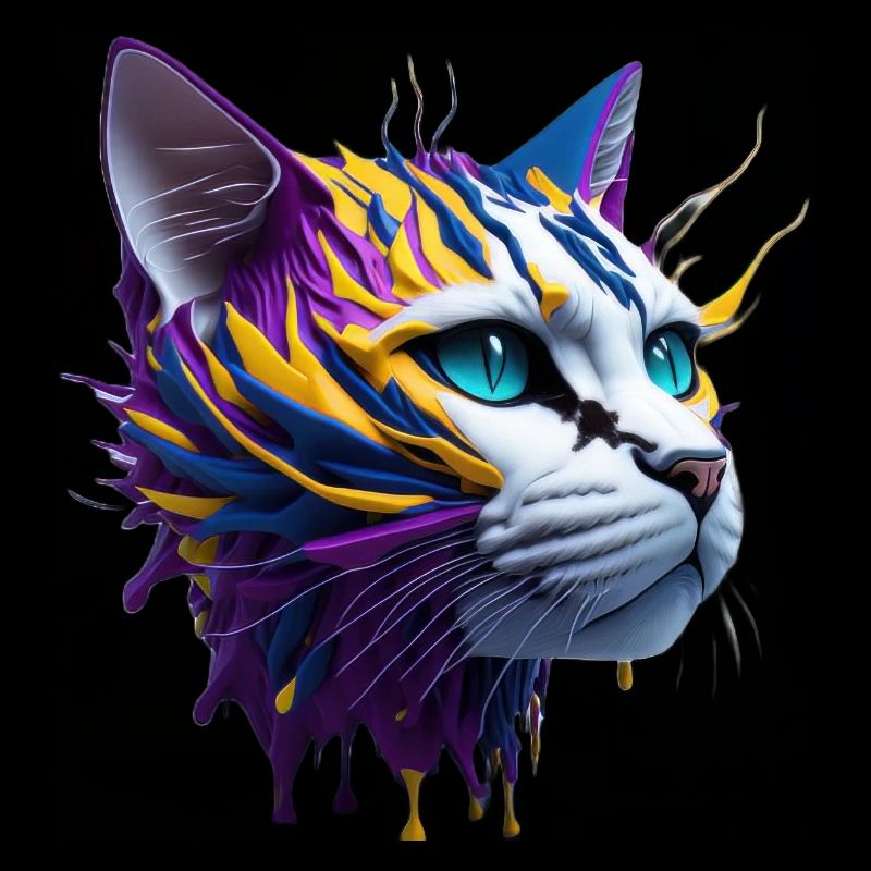 cat lovers, cat 3d ,chat tigré