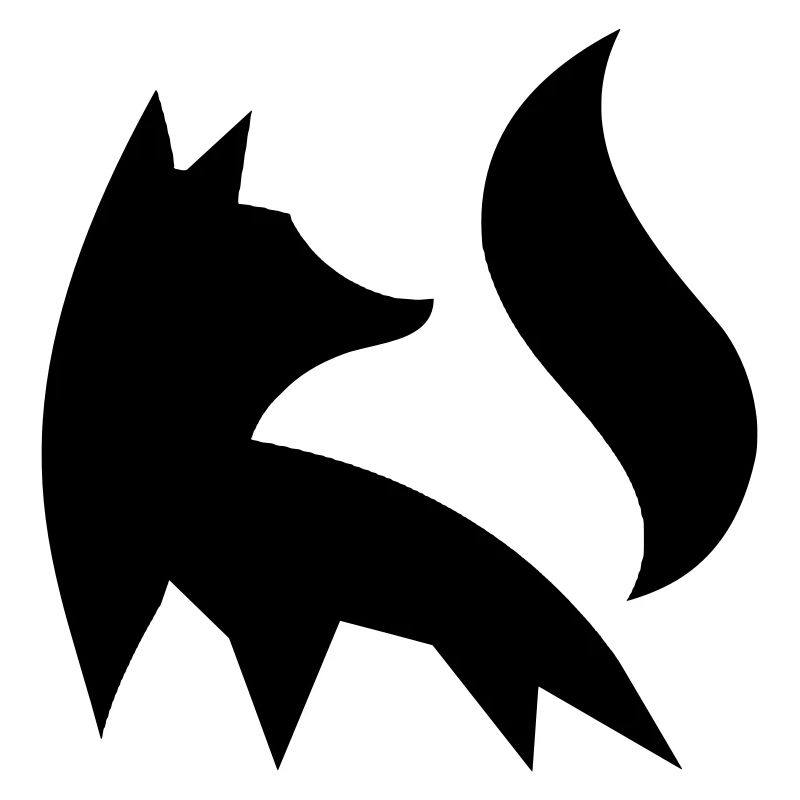 Fuchs Silhouette Wald Natur Tier Rotfuchs Vektor