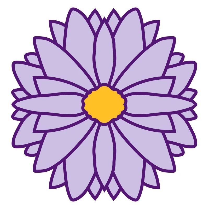 Runde Hübsche Blume Design