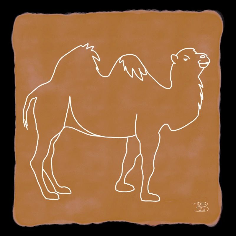 "Kamel", Boho Line Art Design, Serie "Desert"