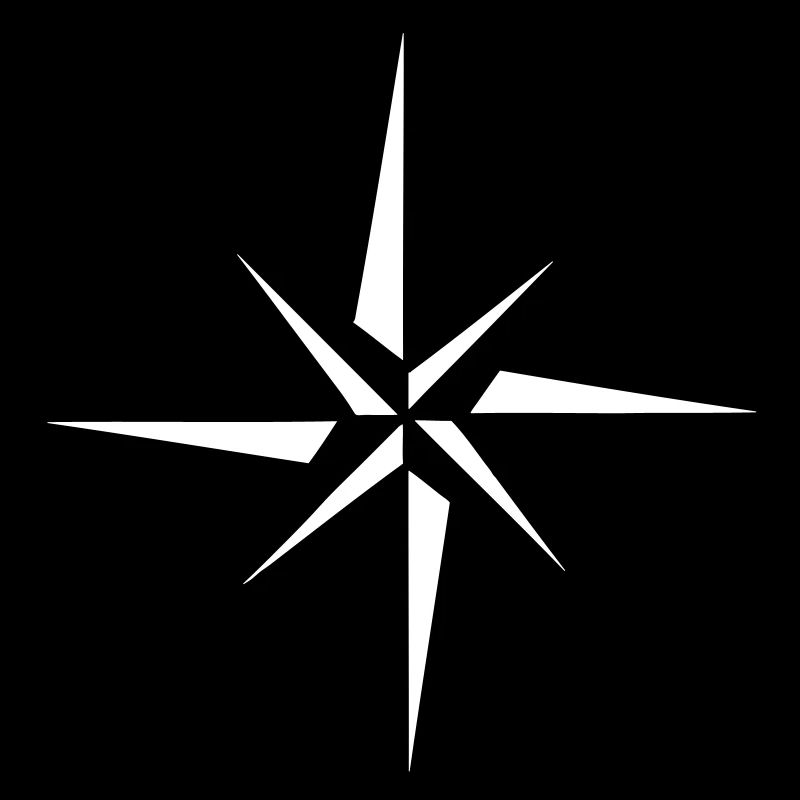 Nautical star cardinal points. Nautical.