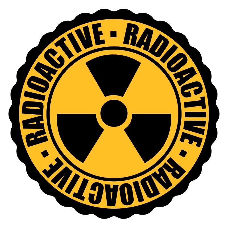 stamp danger caution caution caution atomic bomb