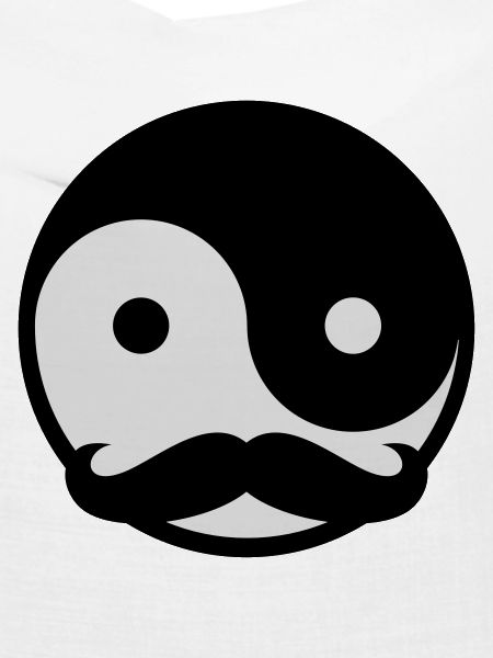 Mustache Yin Yang
