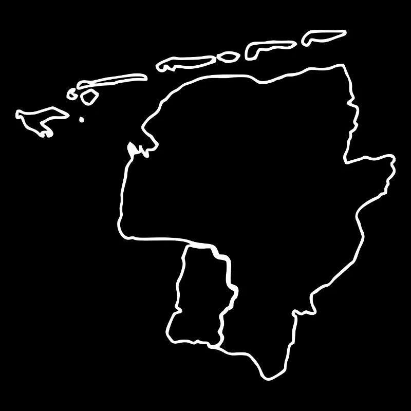 Ostfriesland map silhouette - gift idea