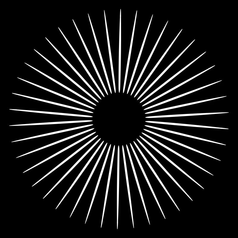 Lines in circle in all vector colors