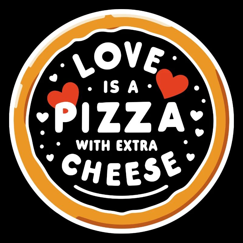 Liebe ist eine Pizza mit extra Käse