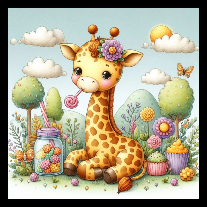 Giraffe Snacking