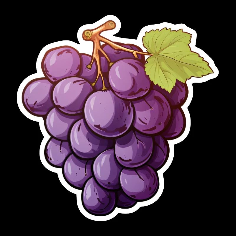 Weintraube oder dunkle Rebe