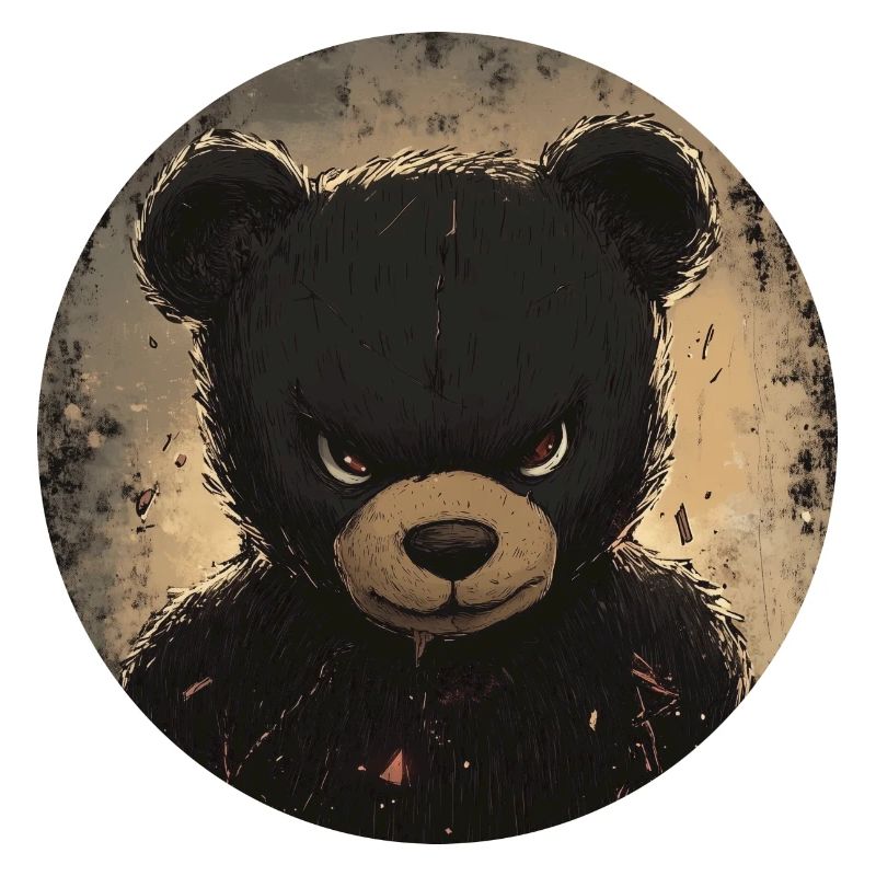 Fearless Teddy: Dark Elegance