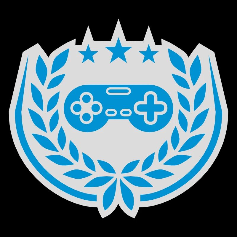 Controller Retro Sterne Lorbeerkranz