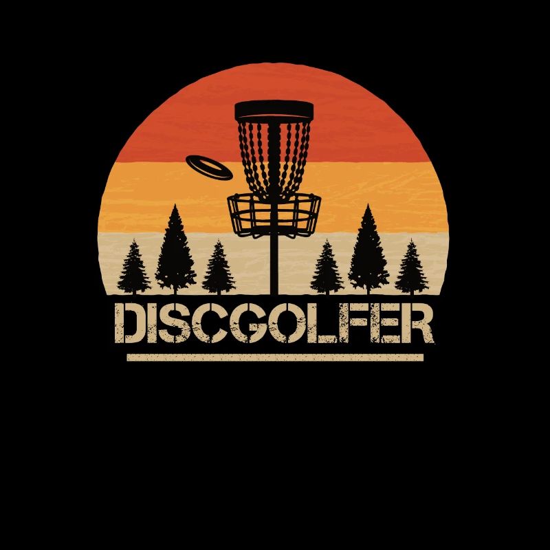 Discgolfer Discgolf Panier Rétro Disc Golf