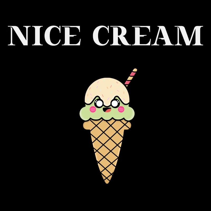 NICE CREAM Geschenkidee Eis Eiscreme süß niedlich