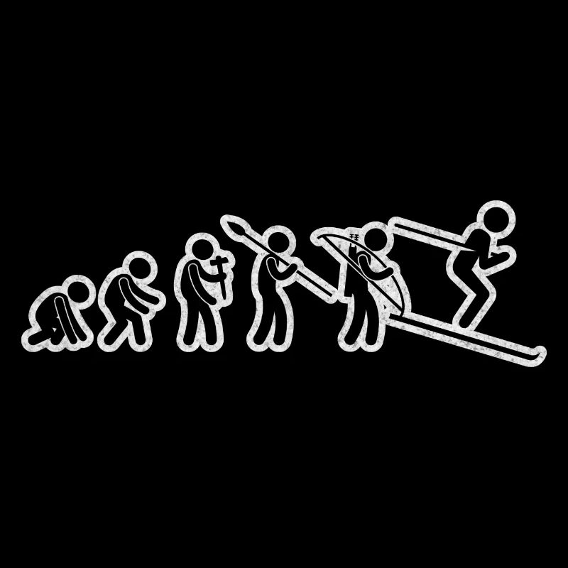 Evolution Ski Black Grunge