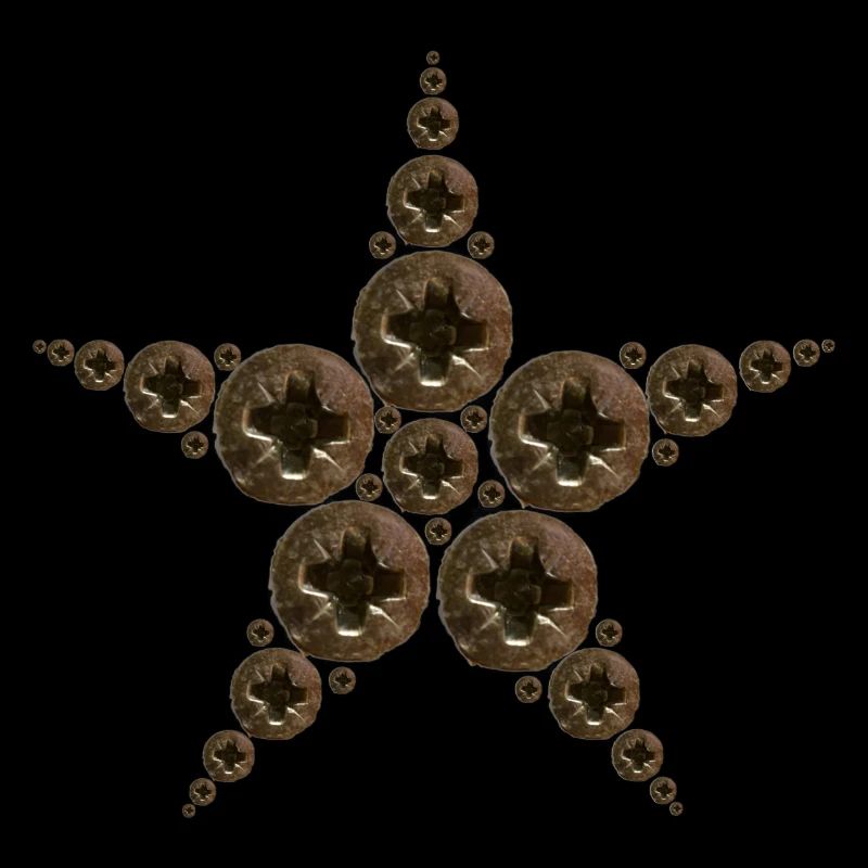 Étoile faite de vis