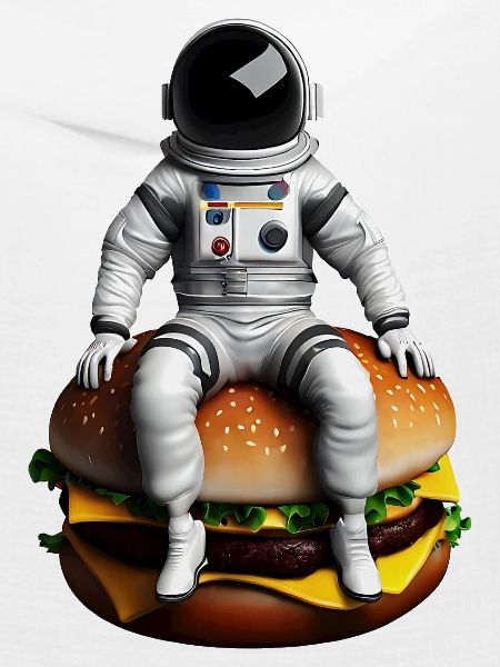 Astronaute spatial Cheeseburger