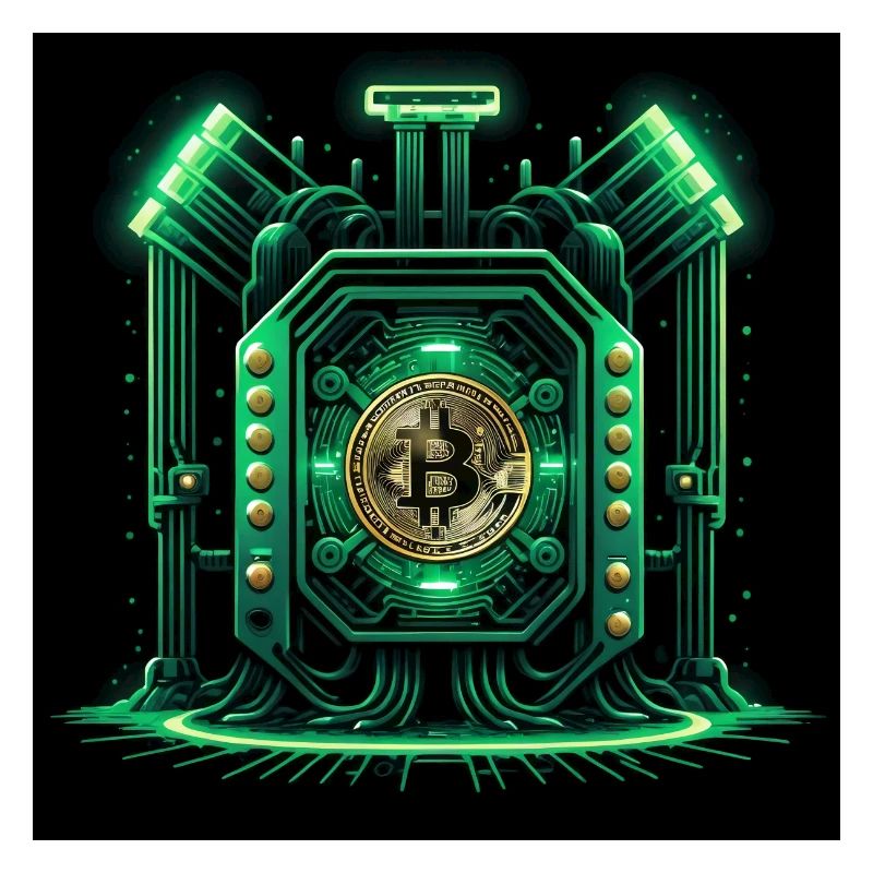 Bitcoin Krypto Crypto to the Moon Geschenk CPU