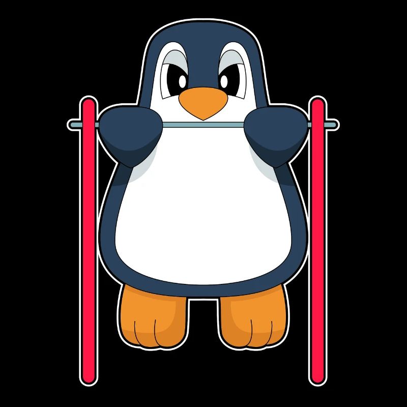 Penguin Bodybuilder Pull-ups