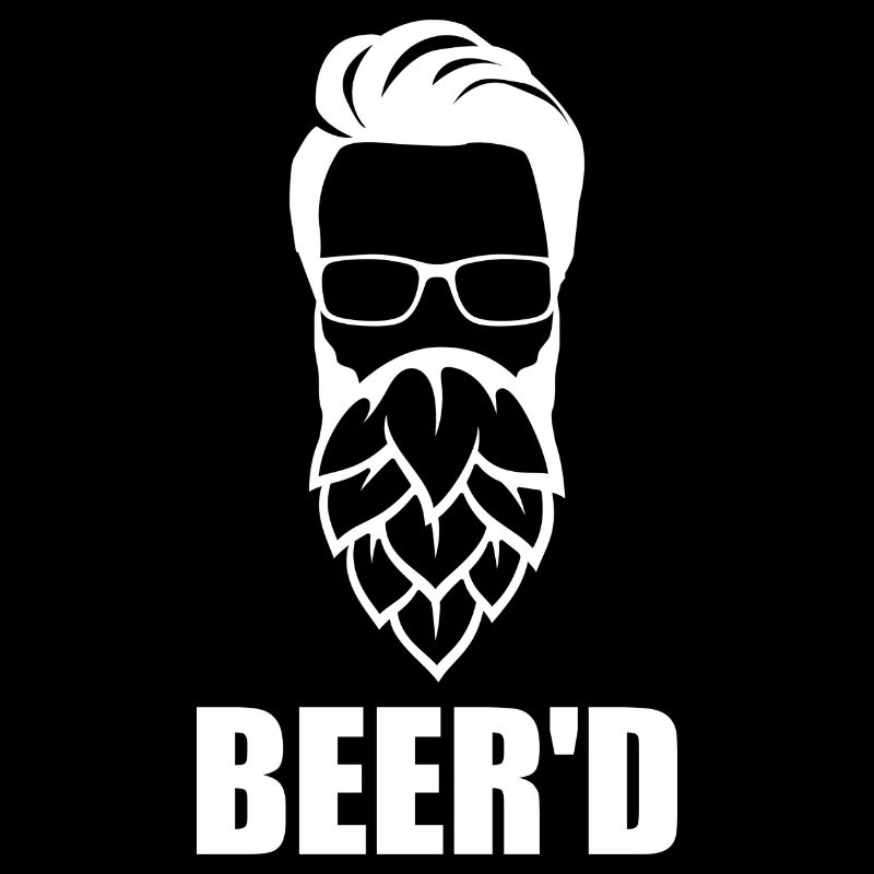 Beer Bart Hopfen Weizen Bier Geschenk