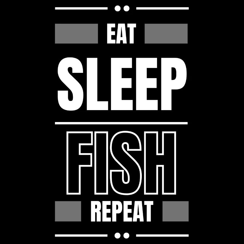 eat sleep fish repeat geschenk idee angeln spruch