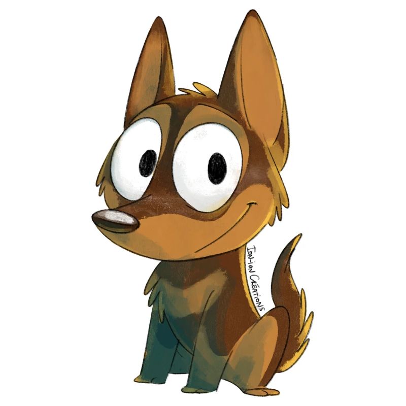Kelpie chocolat et feu