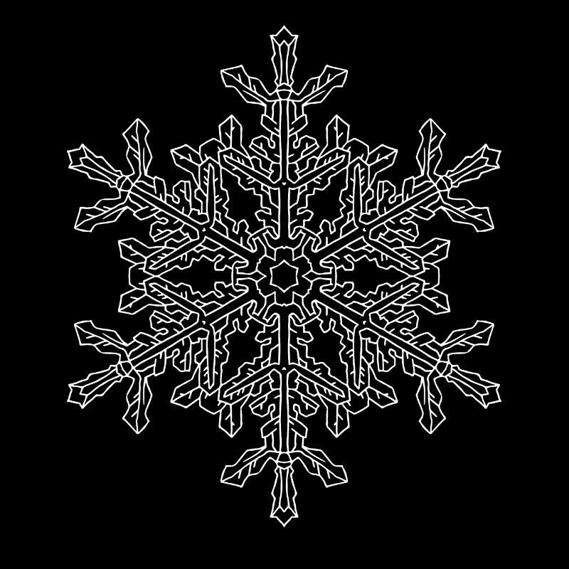 Mandala flocon de neige