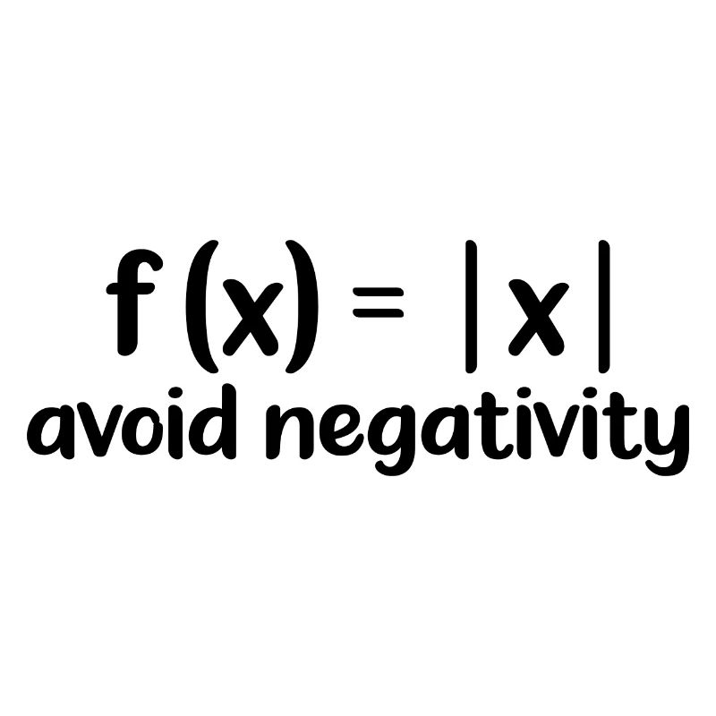 Avoid Negativity Math Equation Motivation