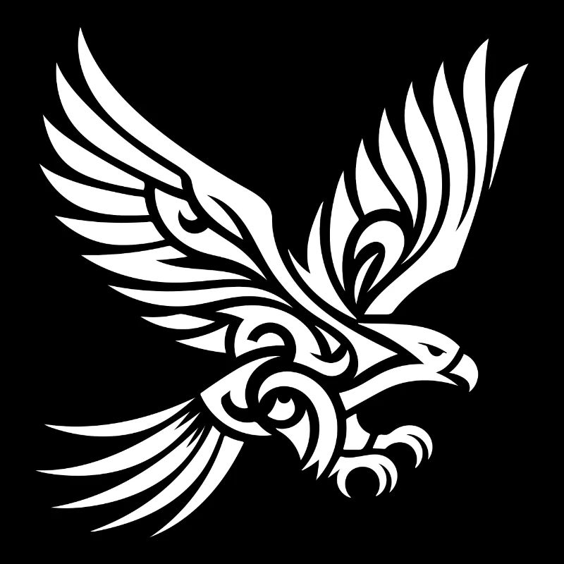 Elegant beautiful eagle on huge wings