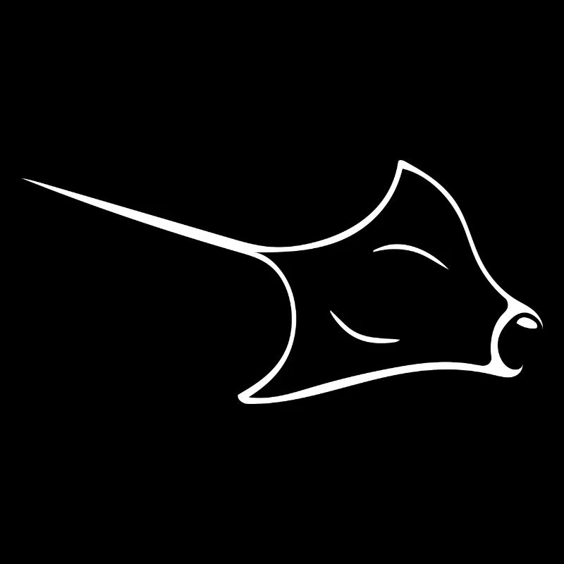 Manta rays in elegant flight