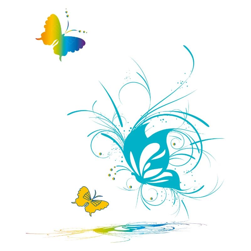 Papillons dans le printemps de l’amour