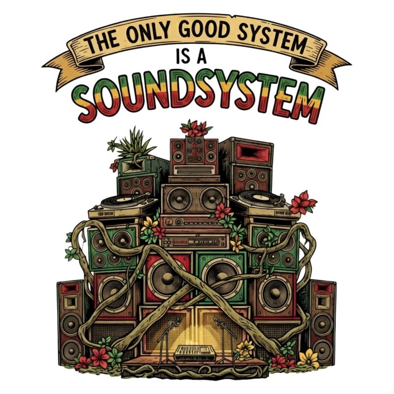 Système de sonorisation Collage Dub Reggae