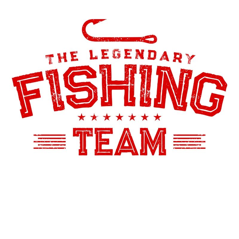 Logo de poisson de l'équipe de pêcheur de pêche