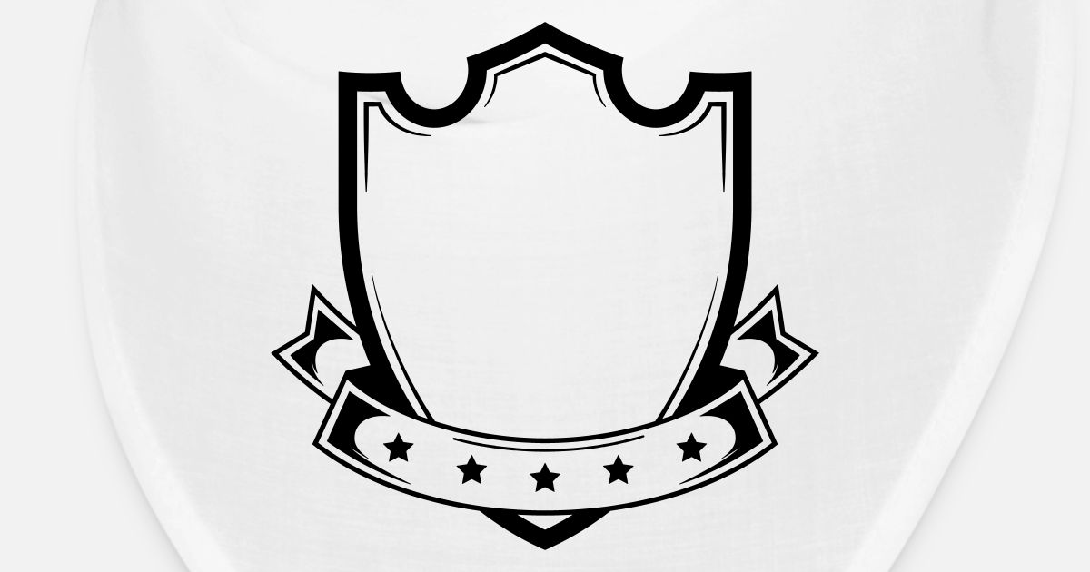 formas de escudo heráldico en blanco