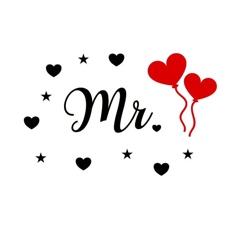 Conception de mariée mariage M. & Mme Just Married