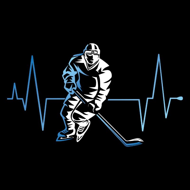 Herzschlag Eishockeyspieler Eishockey Wintersport