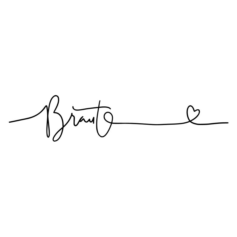 Braut JGA Schriftdesign
