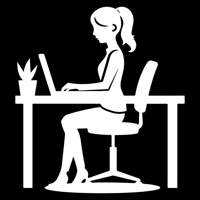 Arbeiter Frau Computer Job