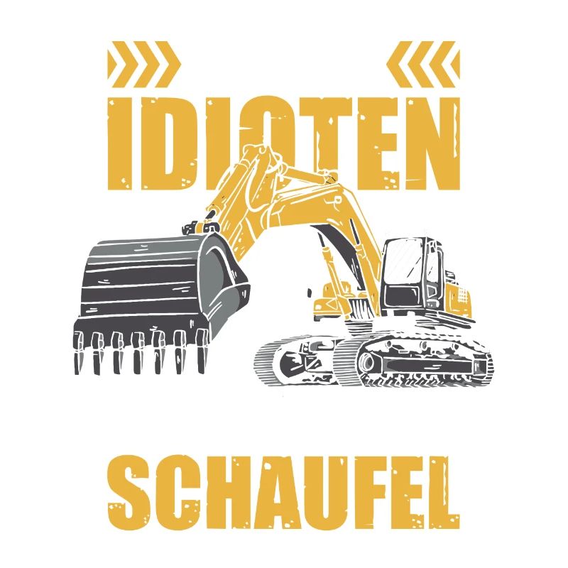 Nur eine Schaufel Baggerführer Baggerfahrer Bagger