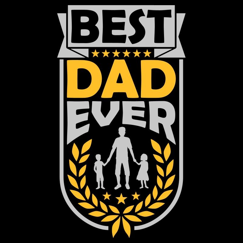 Best Dad Ever Laurel Wreath