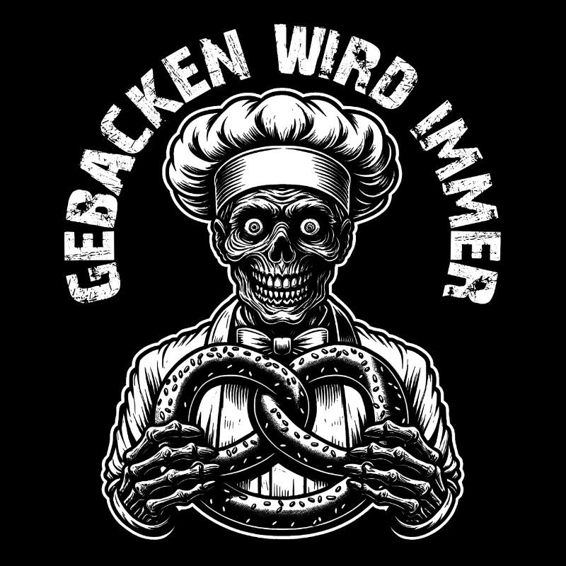 Zombie als Bäcker - gebacken wird immer