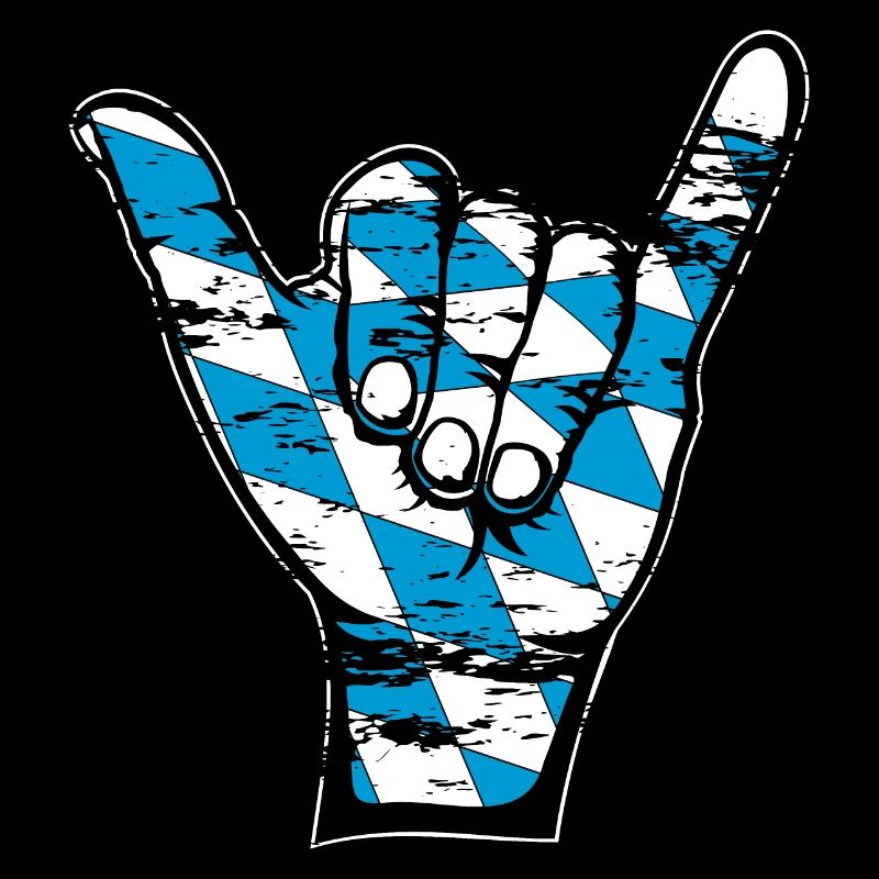 Drapeau de la Bavière Symbole de surf utilisé