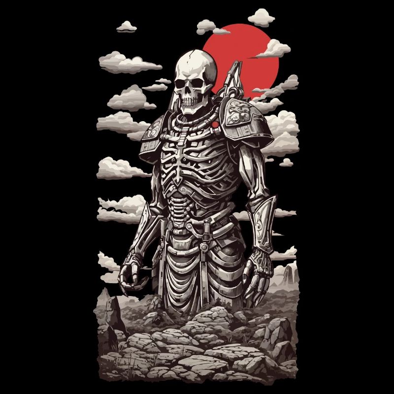 Dystopian Skeleton Gothic Occult Design