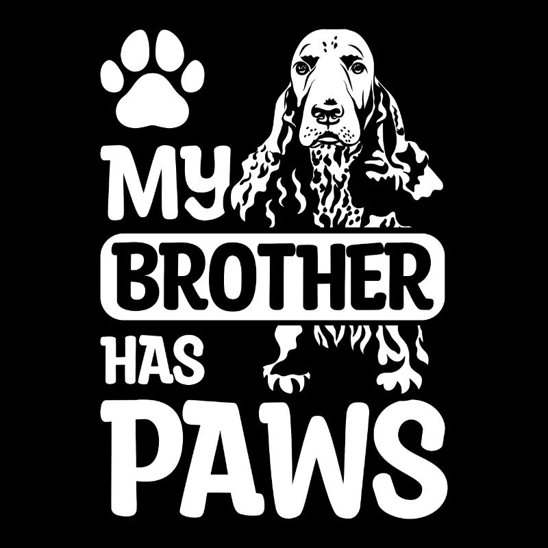 My brother has paws cocker spaniel