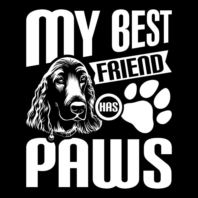 My best fruebd has paws cocker spaniel