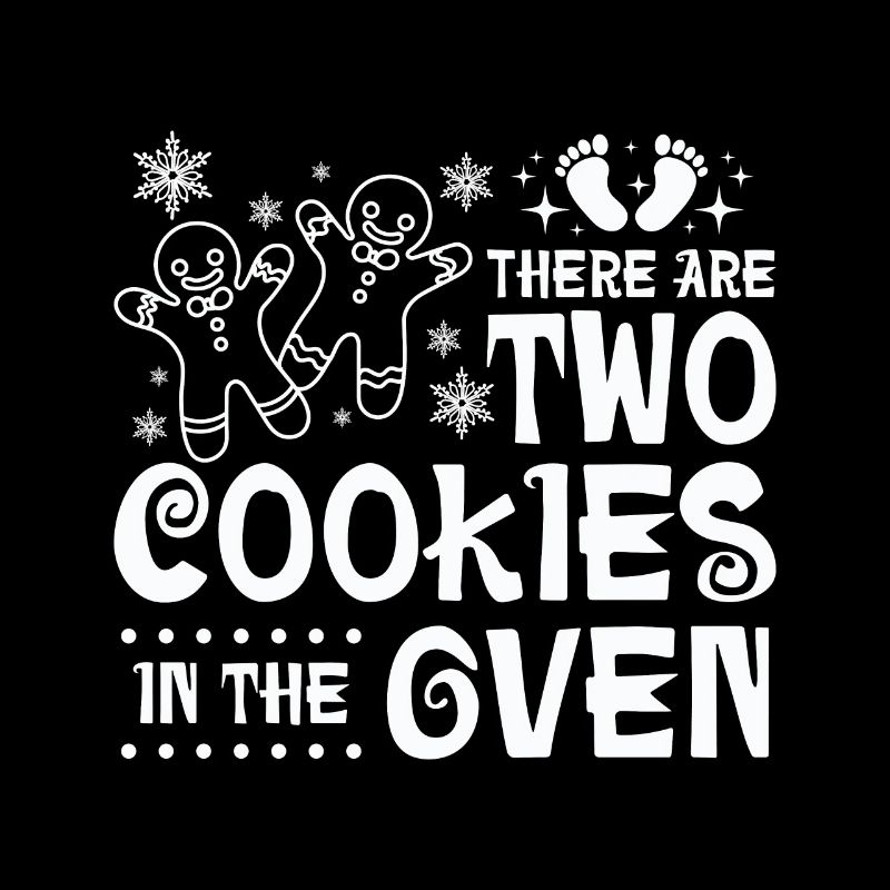 Jumeaux de Noël, il y a deux biscuits dans le four