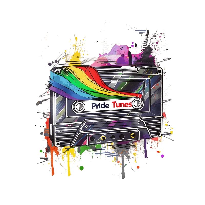 Conception de cassette rétro Pride Tunes