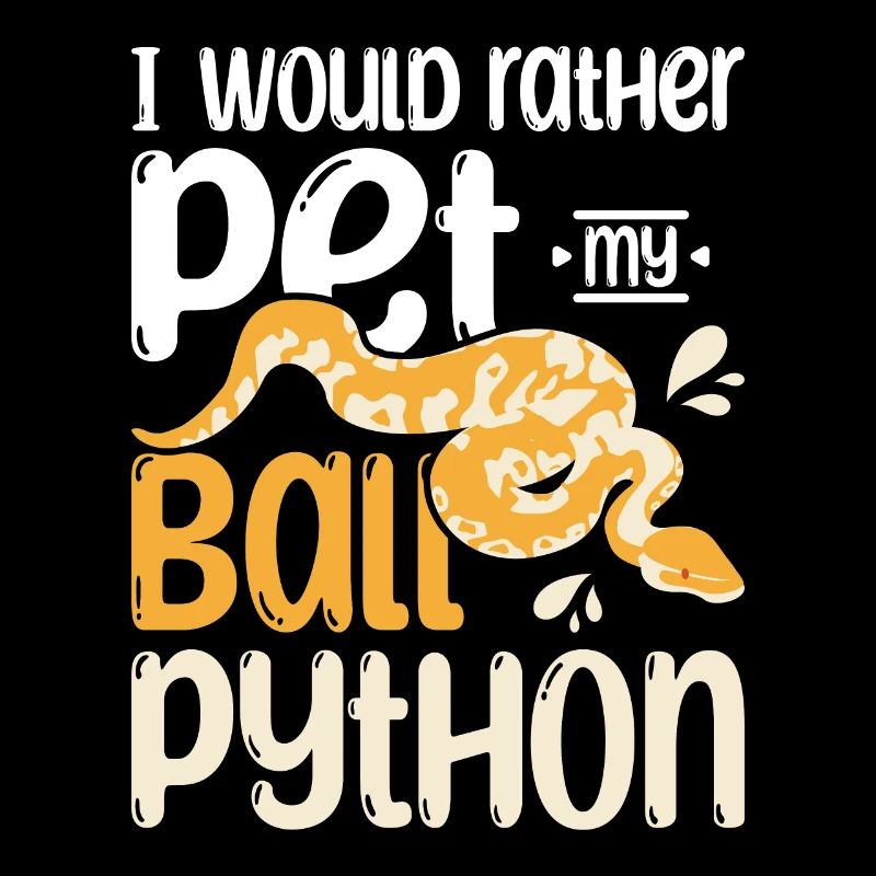 Je préfère caresser mon python royal